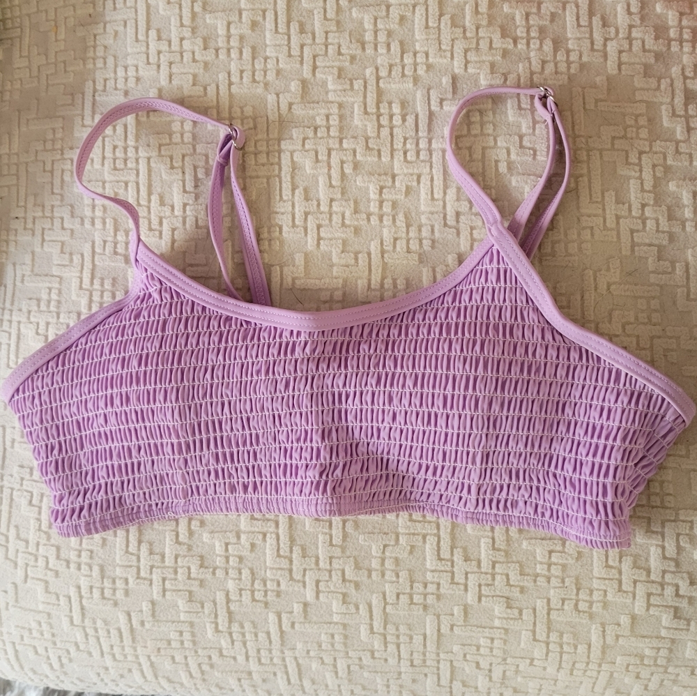 Pinkish Purple Swim Top